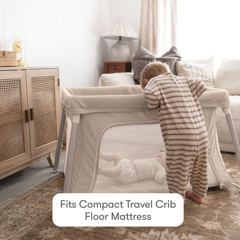 Newton Baby Set of 2 Compact Travel Crib and Play Yard Sandstone Beige Sheets - image 2 of 5