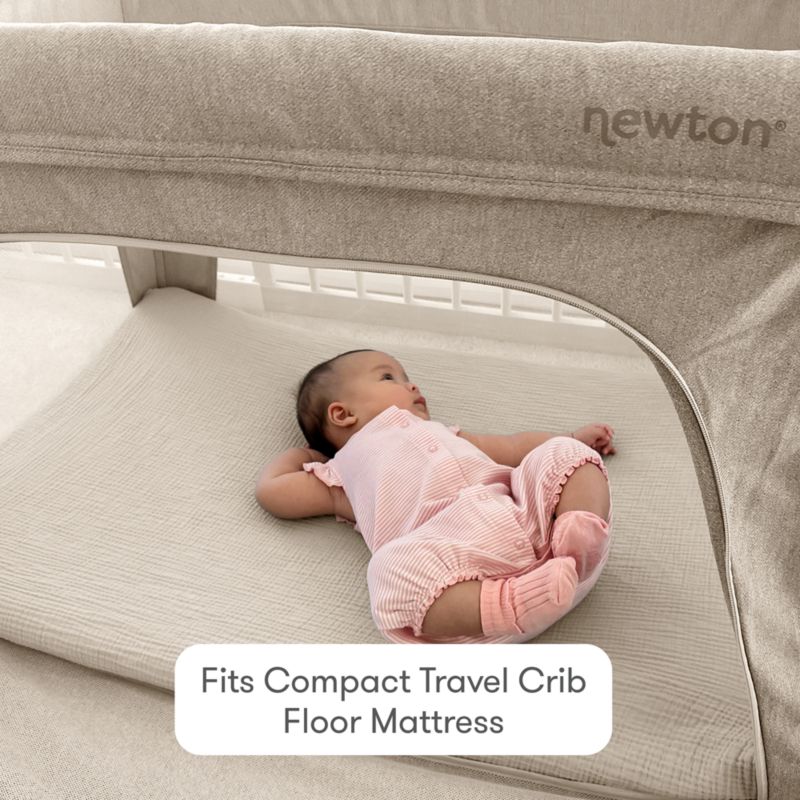 Newton Baby Set of 2 Compact Travel Crib and Play Yard Sandstone Beige Sheets - image 1 of 5