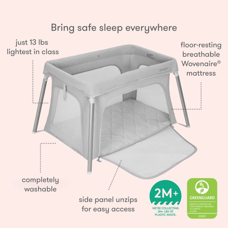 Newton Baby Grey Compact Travel Crib and Play Yard - image 6 of 8