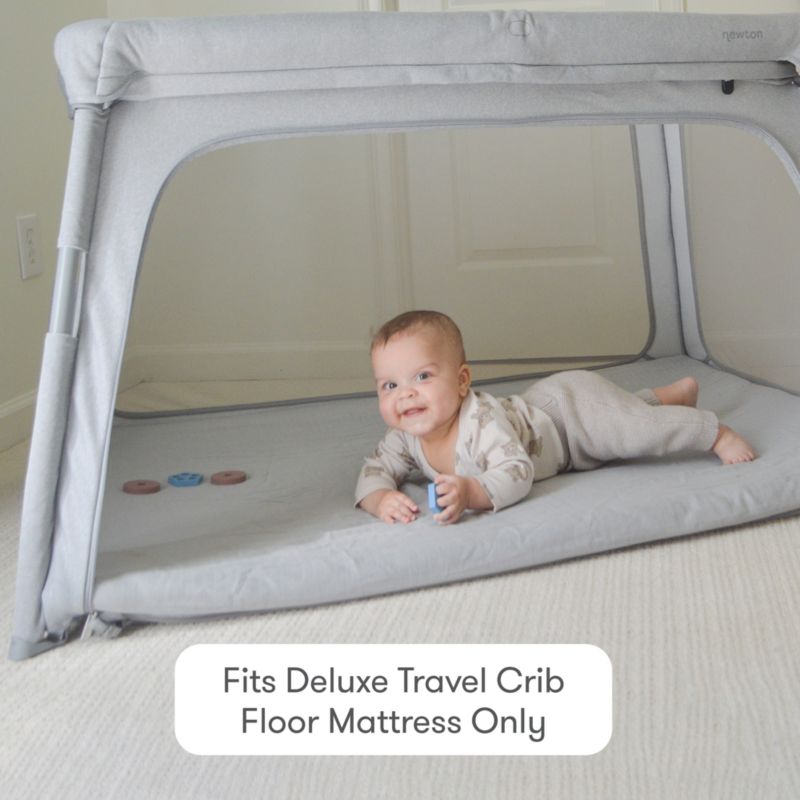 Newton Baby Set of 2 Deluxe Travel Crib and Play Yard Grey Sheets - image 2 of 6