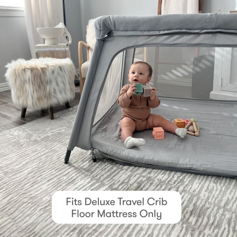 Newton Baby Set of 2 Deluxe Travel Crib and Play Yard Grey Sheets - image 1 of 6