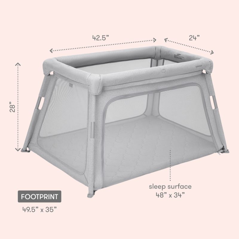 Newton Baby Grey Deluxe Travel Crib and Play Yard - image 7 of 8