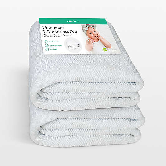 Newton Baby Set of 2 Waterproof Breathable Crib Mattress Pads
