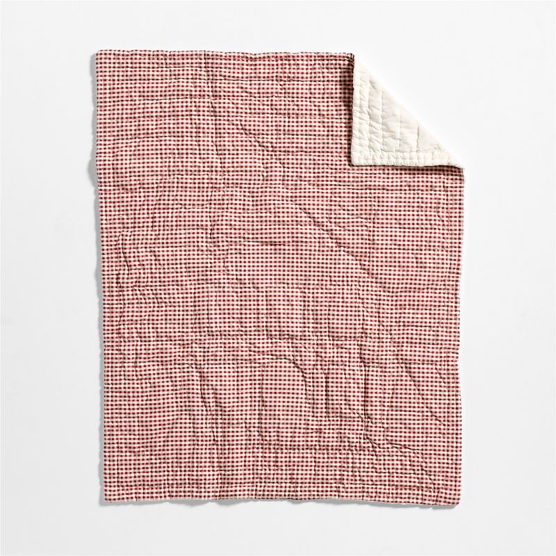 Night Before Christmas Embroidered 100% Organic Cotton Baby Crib Quilt - image 7 of 8