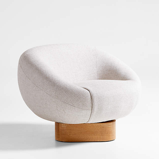 Medoc Swivel Chair | Crate & Barrel