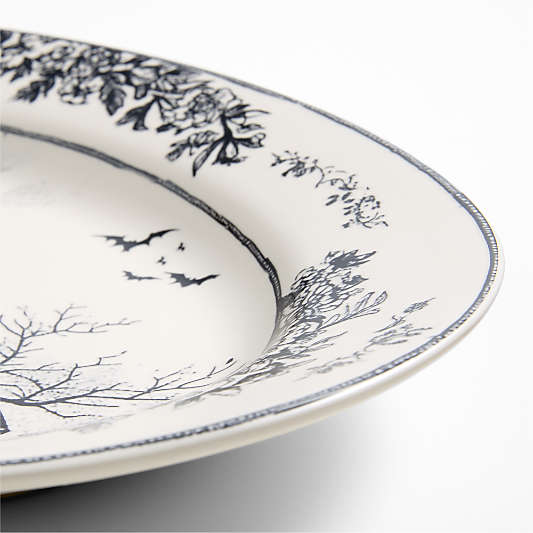 Nightfall Halloween Stoneware Oval Platter