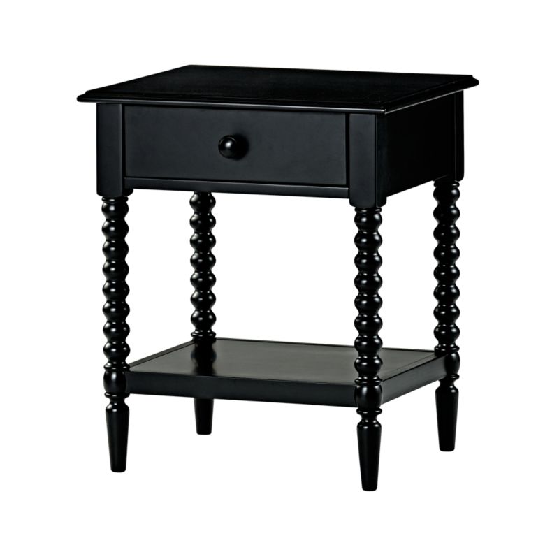 Jenny Lind Black Wood Spindle Kids Nightstand with Drawer - image 6 of 11