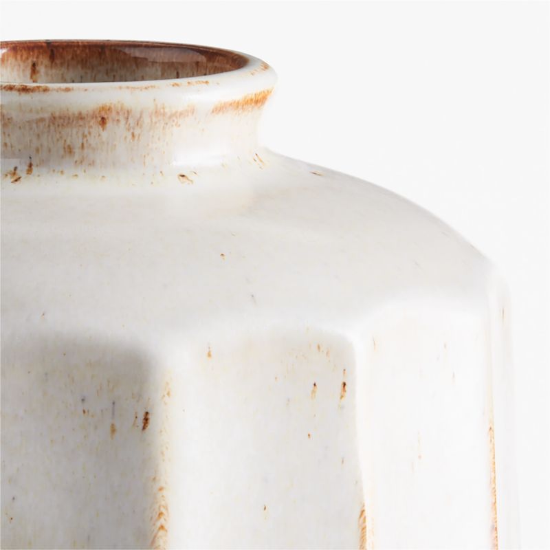 Nikko Medium Bottle Off White Ceramic Vase 17" - image 5 of 6