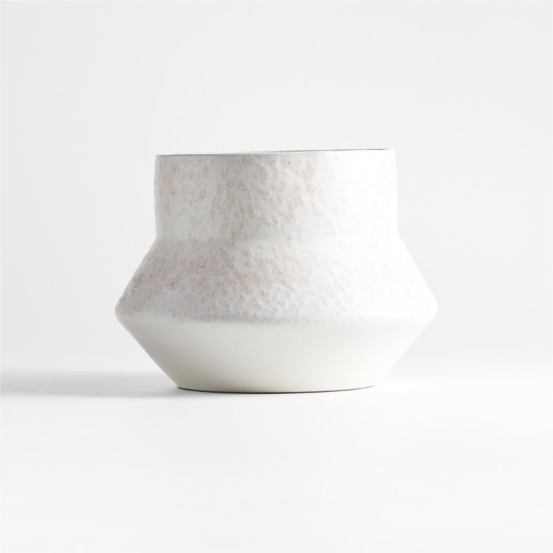 Nikko Mini Off White Ceramic Planter 8" - image 5 of 7