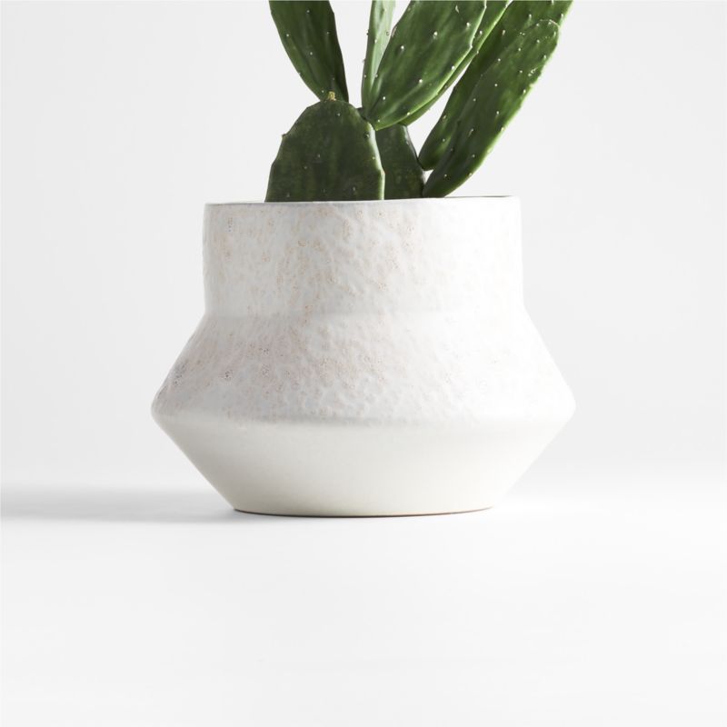 Nikko Mini Off White Ceramic Planter 8" - image 0 of 7