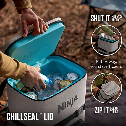 Ninja ® FrostVault™ Go 36-Can Backpack Soft Cooler with Cold Dry Zone in Birch Beige