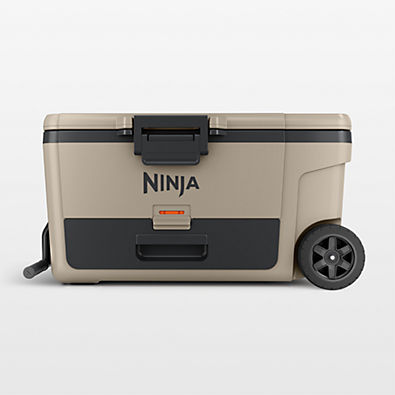 View Ninja ® FrostVault™ 65-Qt. Wheeled Cooler with Dry Zone in Birch Beige details