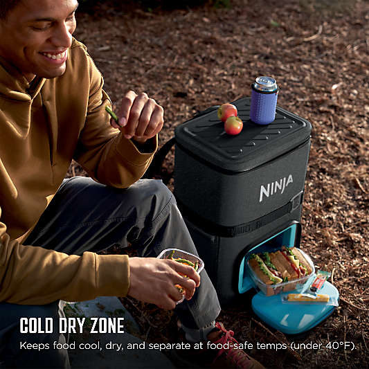 Ninja ® FrostVault™ Go 36-Can Backpack Soft Cooler with Cold Dry Zone in Charcoal Grey