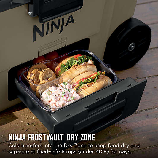Ninja ® FrostVault™ 45-Qt. Wheeled Cooler with Dry Zone in Birch Beige