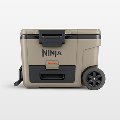 View Ninja ® FrostVault™ 45-Qt. Wheeled Cooler with Dry Zone in Birch Beige details
