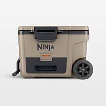 Ninja FrostVault 45-Qt. Wheeled Cooler with Dry Zone in Birch Beige + Reviews | Crate & Barrel