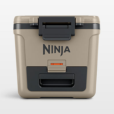 View Ninja ® FrostVault™ 30-Qt. Wheeled Cooler with Dry Zone in Birch Beige details