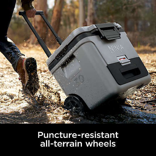 Ninja ® FrostVault™ 30-Qt. Wheeled Cooler with Dry Zone in Charcoal Grey