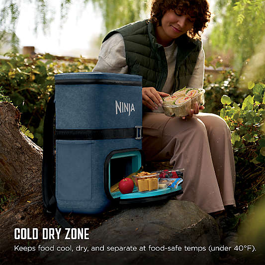 Ninja ® FrostVault™ Go 24-Can Backpack Soft Cooler with Cold Dry Zone in Navy