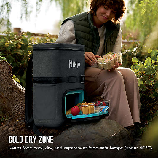 Ninja ® FrostVault™ Go 24-Can Backpack Soft Cooler with Cold Dry Zone in Charcoal Grey