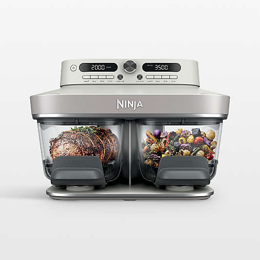 Ninja Crispi® DualZone™ Dual Basket Glass Air Fryer in Bone