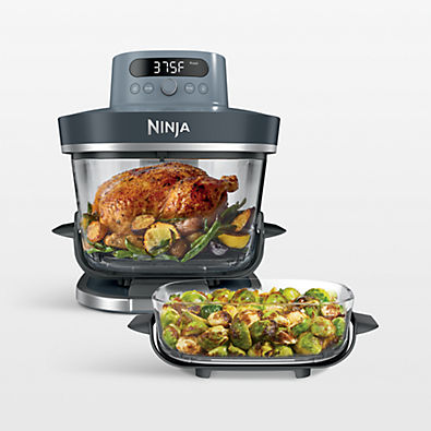 View Ninja ® Crispi™ Pro Glass Air Fryer Cooking Station in Cyberspace details
