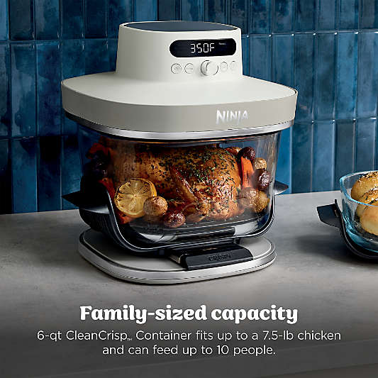 Ninja ® Crispi™ Pro Glass Air Fryer Cooking Station in Bone White