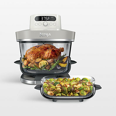 View Ninja ® Crispi™ Pro Glass Air Fryer Cooking Station in Bone White details
