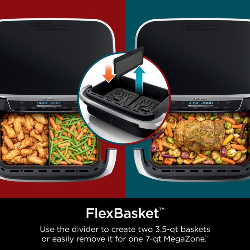 Ninja ® Foodi ® FlexBasket ™ Air Fryer with 7-Qt. MegaZone ™ - image 4 of 10