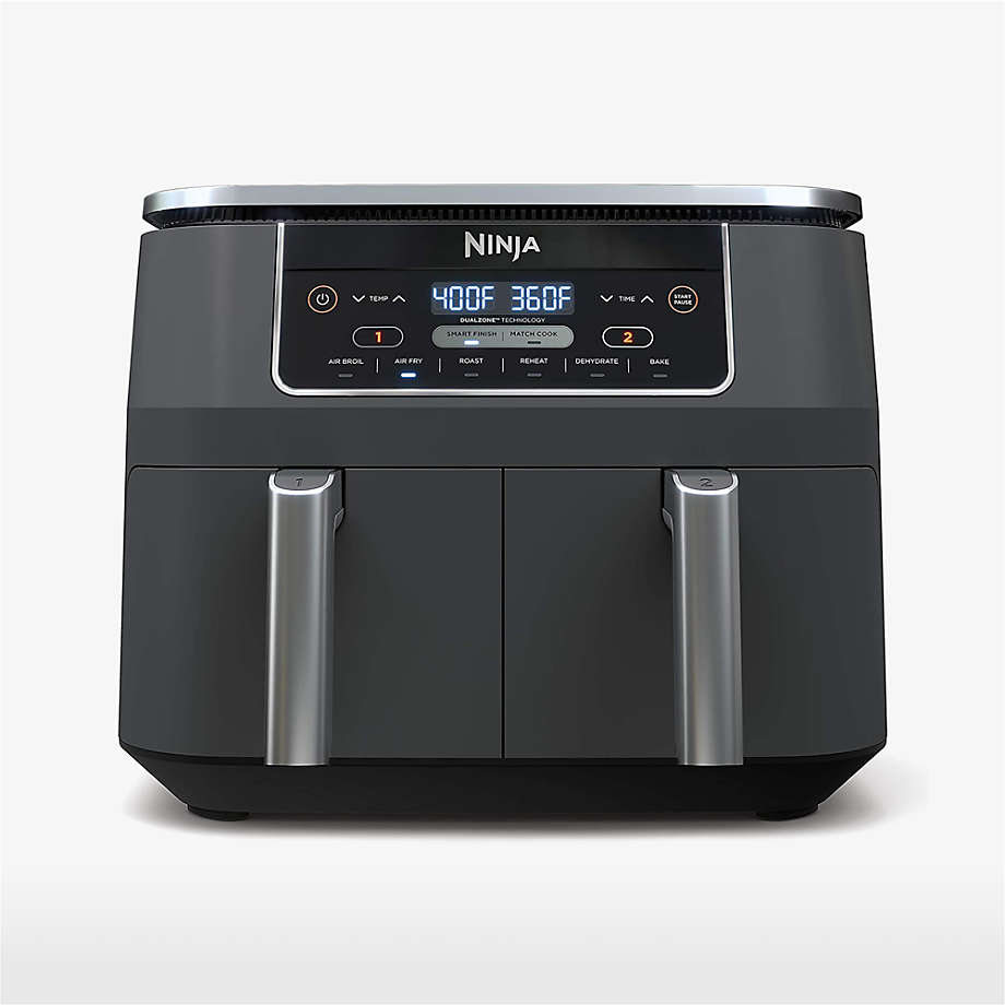 Ninja Foodi 2-Basket 8-Qt. Air Fryer with DualZone Technology + Reviews | Crate & Barrel