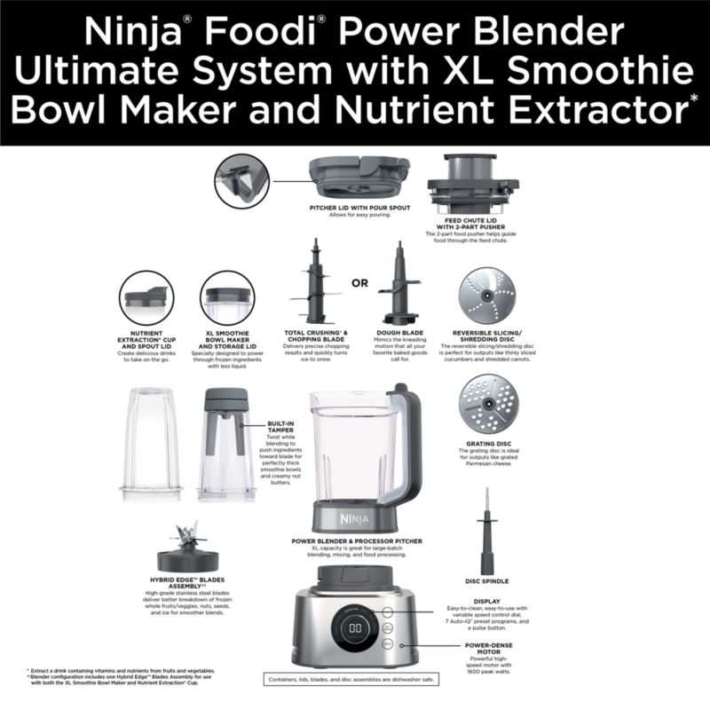 Ninja Foodi ® Ultimate Power Blender Food Processor System - image 7 of 12