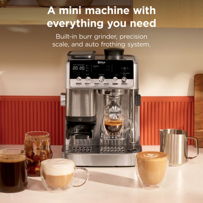 Ninja Luxe™ Café Mini Plus AutoFroth Espresso Machine in Midnight Mocha - image 2 of 9