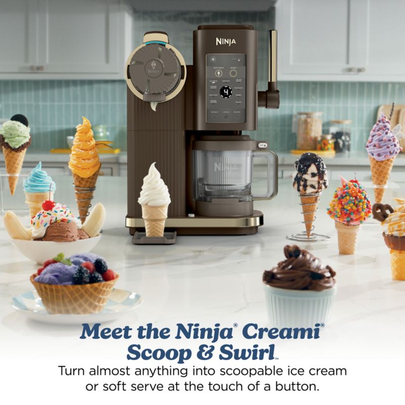 Ninja Swirl™ by CREAMi ® Soft Serve and Ice Cream Maker in Midnight Mocha - image 7 of 11