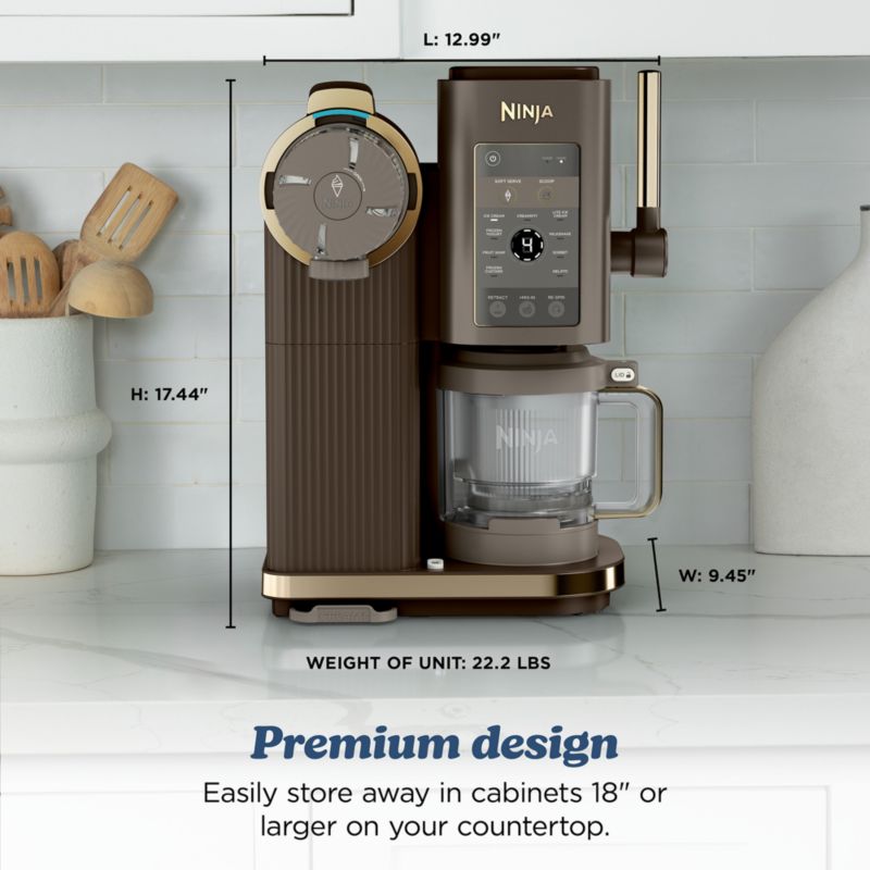 Ninja Swirl™ by CREAMi ® Soft Serve and Ice Cream Maker in Midnight Mocha - image 3 of 11