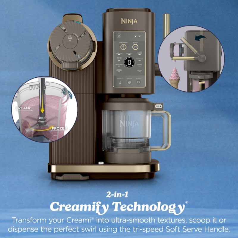 Ninja Swirl™ by CREAMi ® Soft Serve and Ice Cream Maker in Midnight Mocha - image 2 of 11