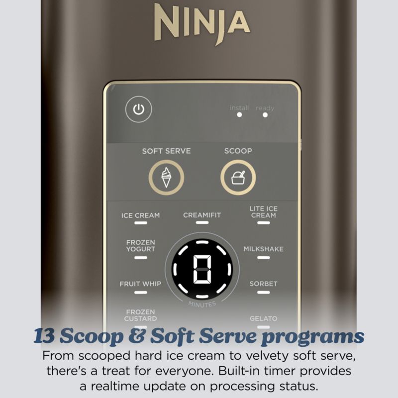 Ninja Swirl™ by CREAMi ® Soft Serve and Ice Cream Maker in Midnight Mocha - image 6 of 11