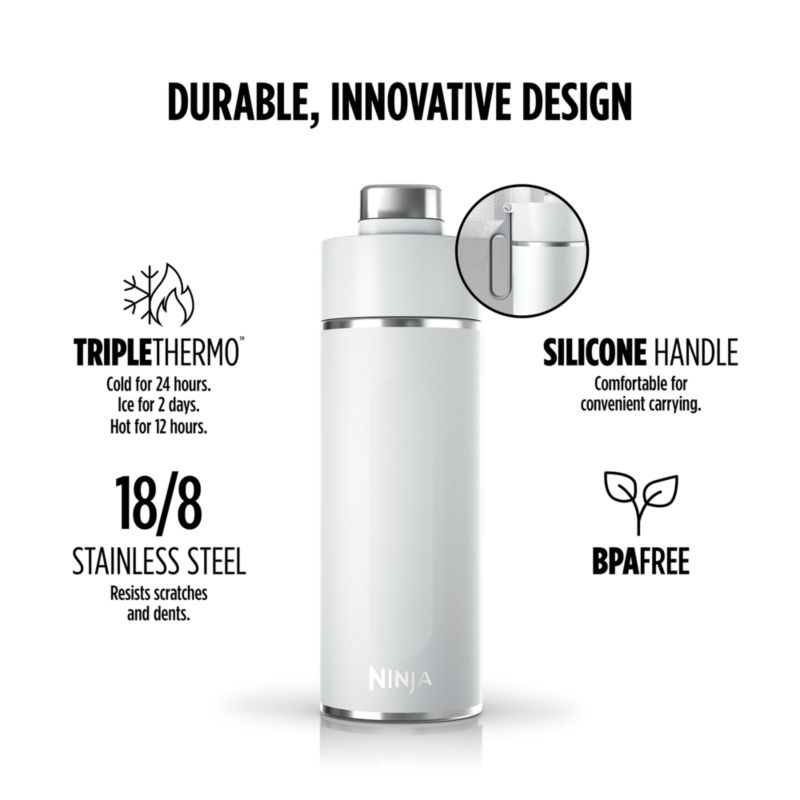 Ninja Thirsti 24-Oz. White Travel Bottle + Reviews