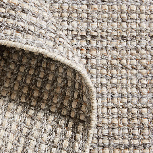 Niseko Performance Handwoven Brown Rug Swatch 12"x18"