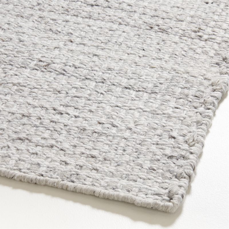 Niseko Performance Handwoven Silver Grey Rug Swatch 12"x18" - image 3 of 4