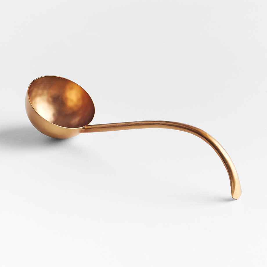 Nkwanta Hammered Brass Punch Bowl Ladle by Eric Adjepong + Reviews | Crate & Barrel