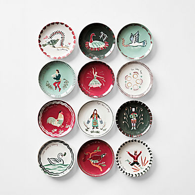 View Noel 12 Days of Christmas Appetizer Plates details