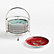 Set of 12 Plates with Stainless Steel Stand
