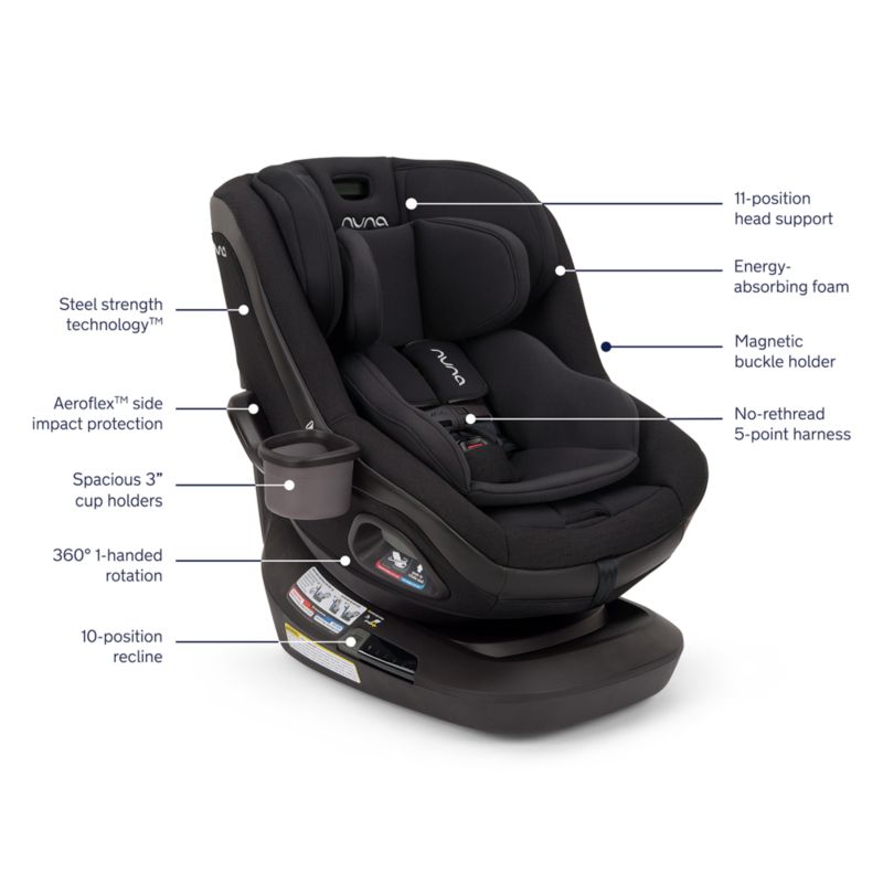 Nuna REVV maxx Midnight Black Convertible Rotating Baby Car Seat - image 5 of 7