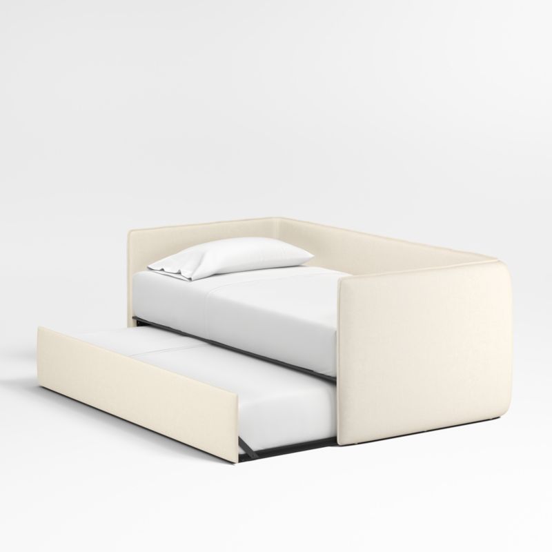 Noa Cream Kids Twin Daybed with Storage and Trundle Bed - image 5 of 8