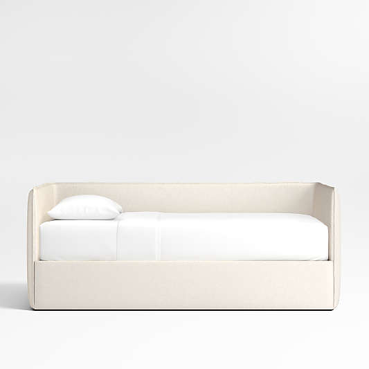 Noa Cream Kids Twin Daybed with Storage and Trundle Bed