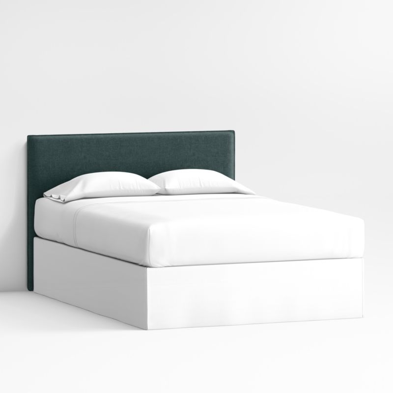 Noa Green Upholstered Flange Kids Full Headboard - image 0 of 4