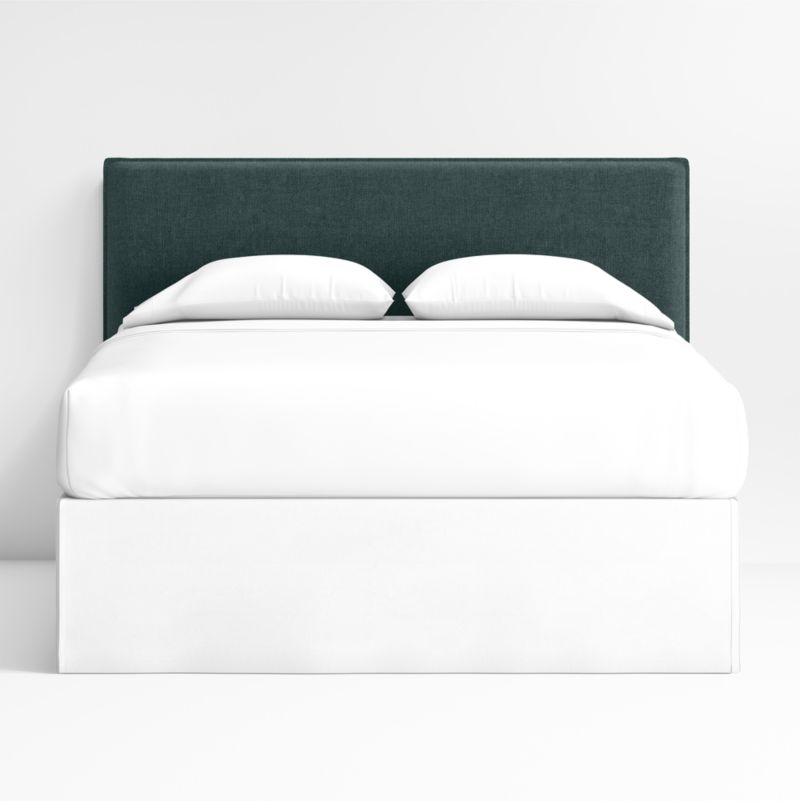 Noa Green Upholstered Flange Kids Full Headboard - image 2 of 4