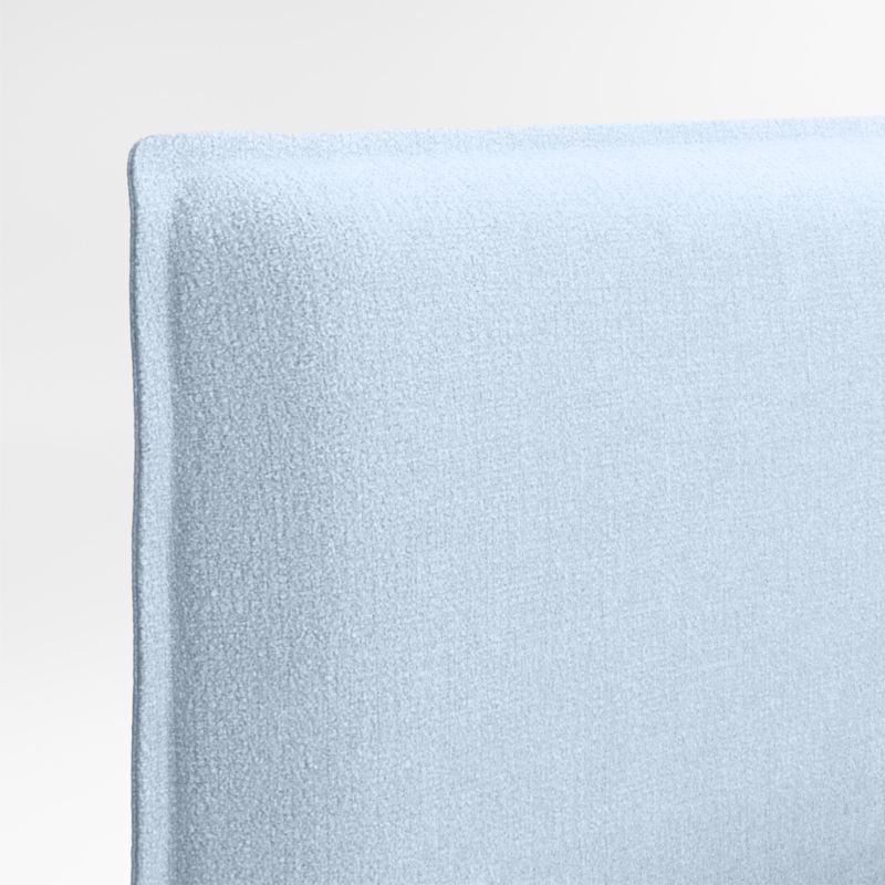 Noa Light Blue Upholstered Flange Kids Full Headboard - image 3 of 4