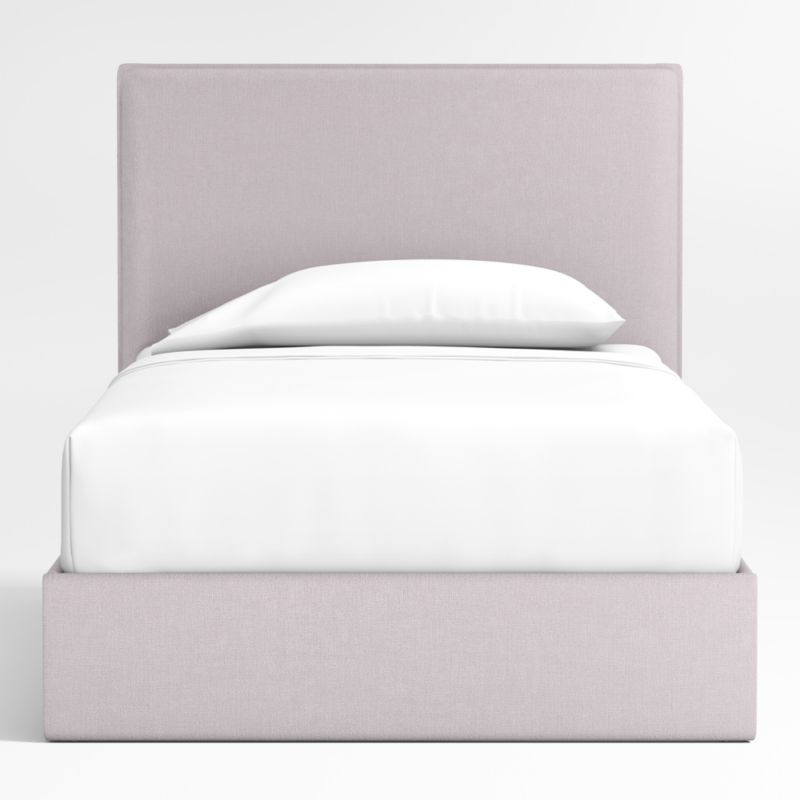 Noa Lilac Upholstered Flange Kids Twin Storage Bed - image 1 of 4