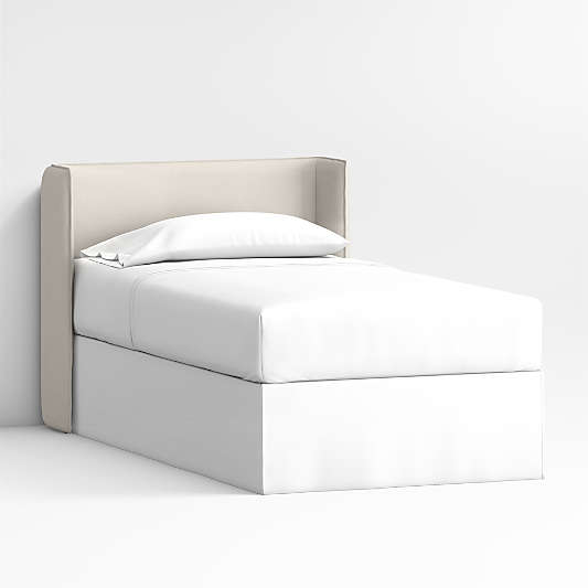 Noa Shelter Cream Upholstered Kids Headboard